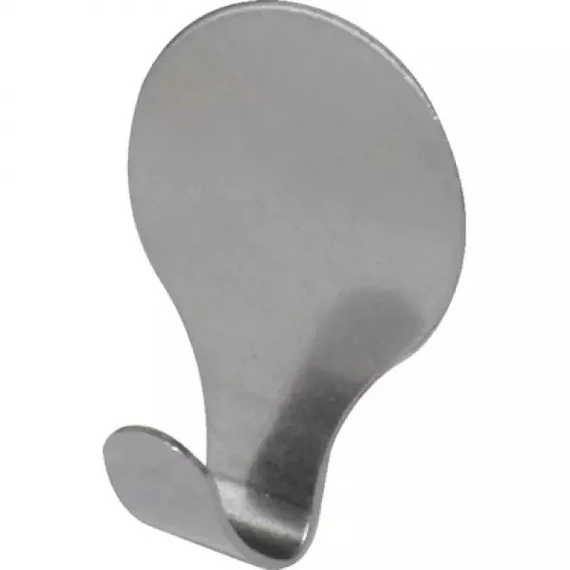 Öntapadós fogas, inox, kerek 20x30mm
