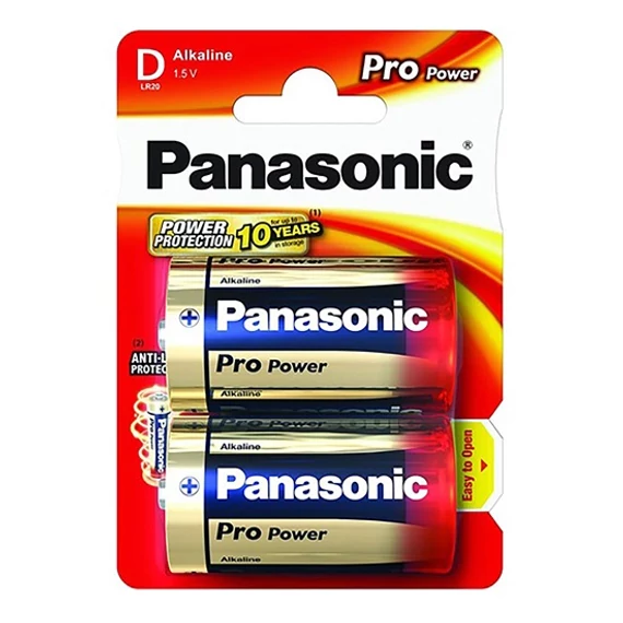 Panasonic Pro Power szupertartós alkáli góliát elem, 1.5V, 2db