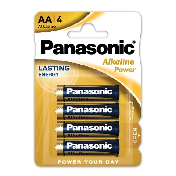 Panasonic Alkaline Power alkáli elem 1.5V, AA, 4db
