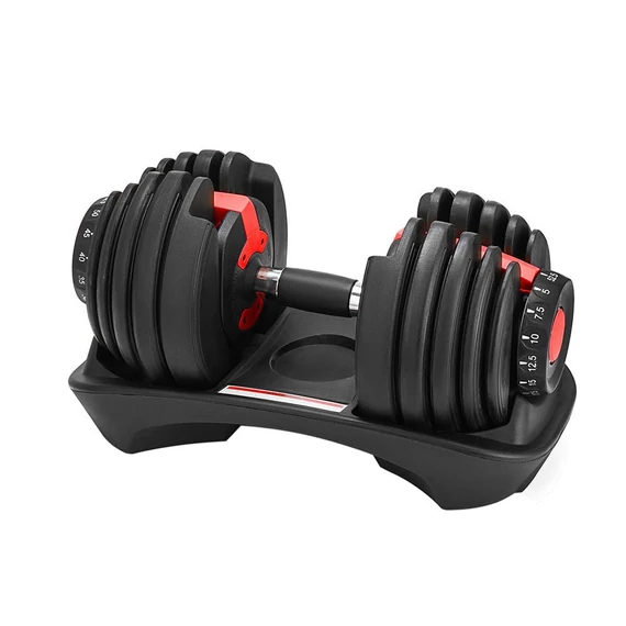 Egykezes súlyzó, 10db levehető súllyal, 24kg