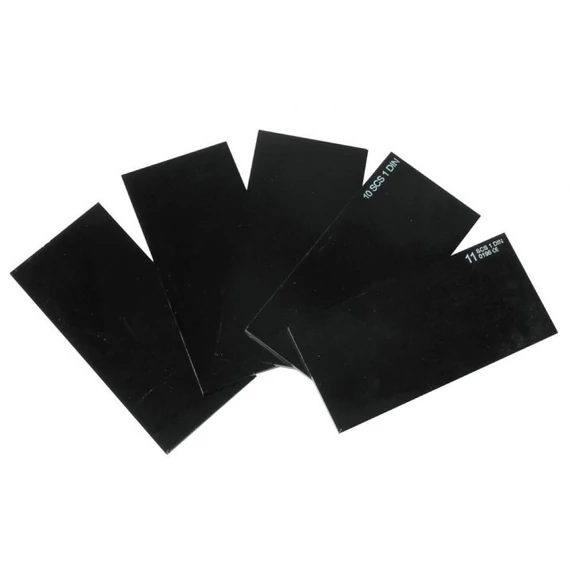 OEM SE1140 tartalék hegesztő üveg, DIN11, 108x51mm, sötétített
