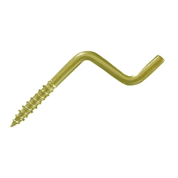 Csavaros félfordító, rezezett 4.0x40mm