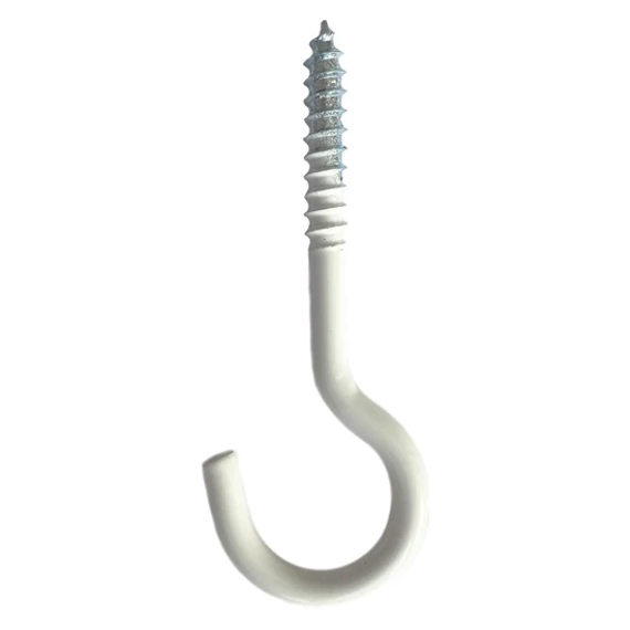 Csillárkampó, fehér 4.0x60mm