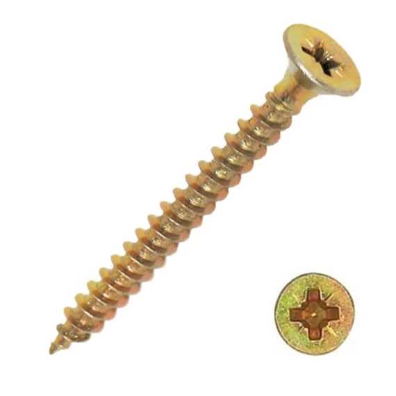 Pozdorjacsavar süllyesztett fejű, horganyzott PZ 4.5x50mm