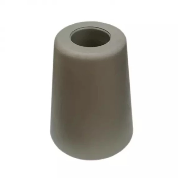 Gumis ajtóütköző, szürke, 52x70mm 
