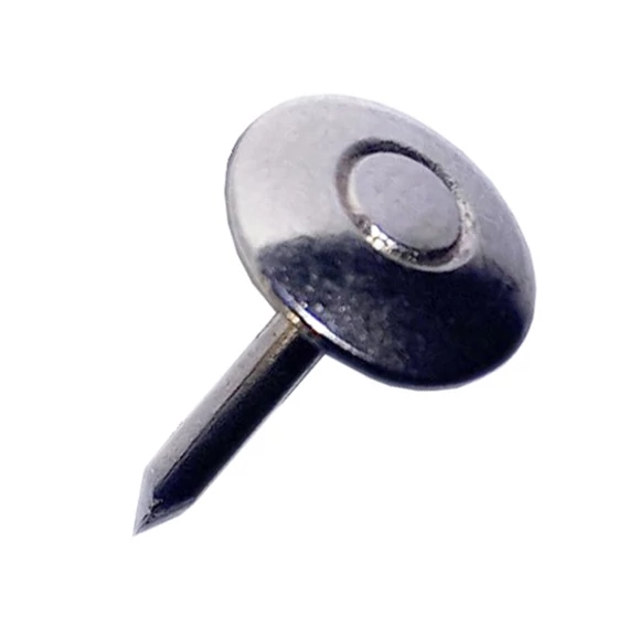 Kárpitos díszszeg, festett fekete, 8.5x15mm