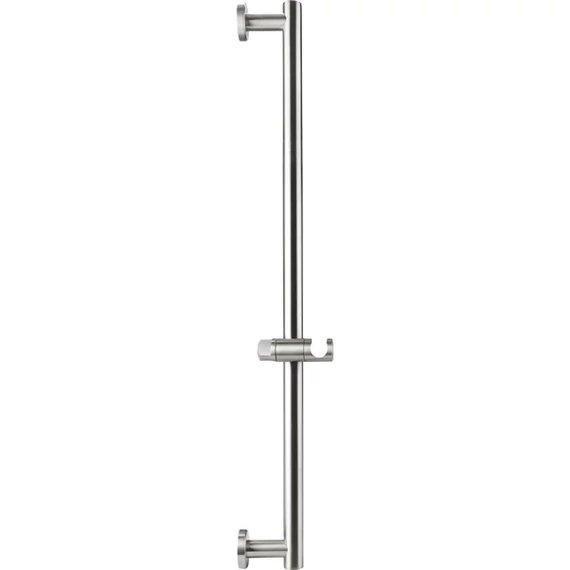 Zuhanyfej tartó, fényes, inox, 70 cm