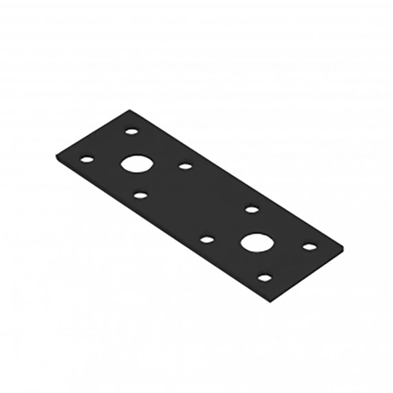 Összekötő lemez, fekete, 100x35x2.5mm