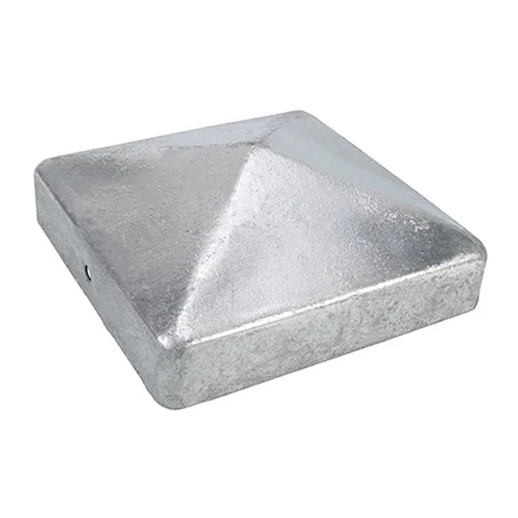 Kúpos oszlopsapka, horganyzott, 90x90x1mm