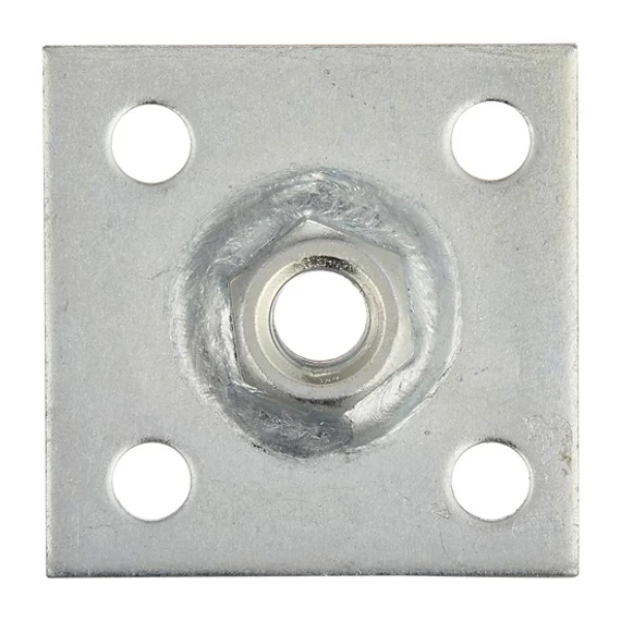 Talpas anya, felcsavarozható, M8, 50x50x3mm 