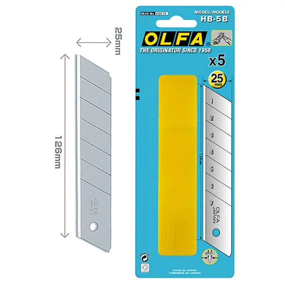Olfa HB-5B tartalék penge, 25mm
