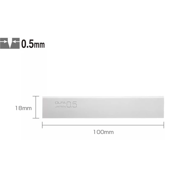 Olfa BS-10B kaparó penge, 100x18x0.5mm, 10db