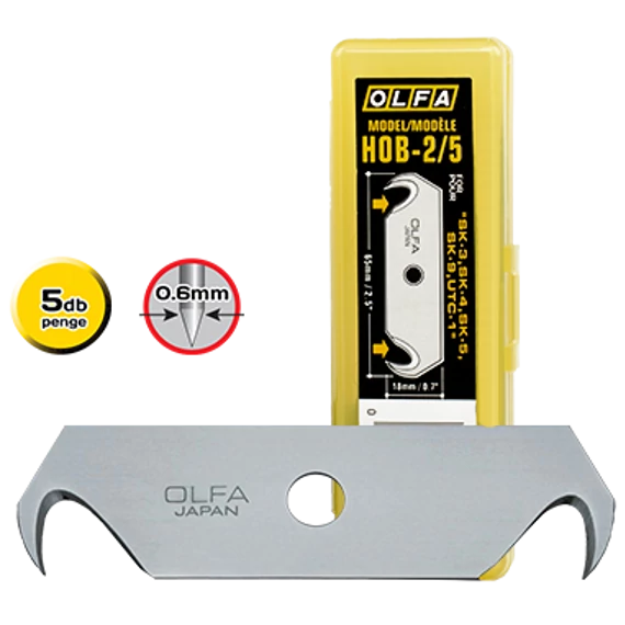 Olfa HOB-2/5 biztonsági penge, horgas 5db