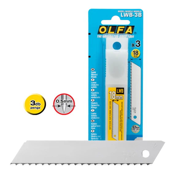 Olfa LWB-3B törhető penge, 18mm, 3db