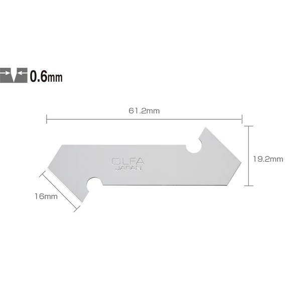 Olfa PB-800 műanyagvágó penge PC-L vágóhoz, 16mm, 3db