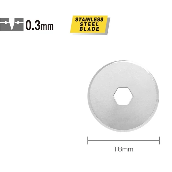 Olfa RB-18-2 körpenge, 18mm, 2db