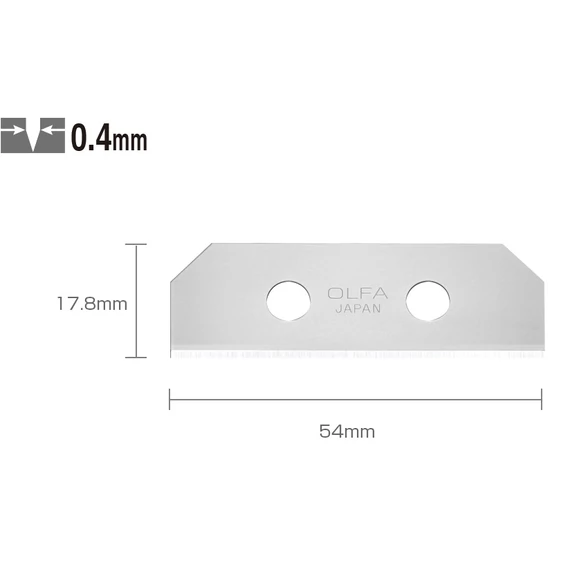 Olfa SKB-8/10B biztonsági penge, 54x17.8x0.4mm, 10db