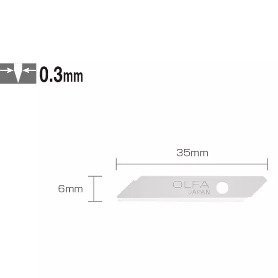 Olfa TSB-1 riccelő penge, 35x6x0.3mm