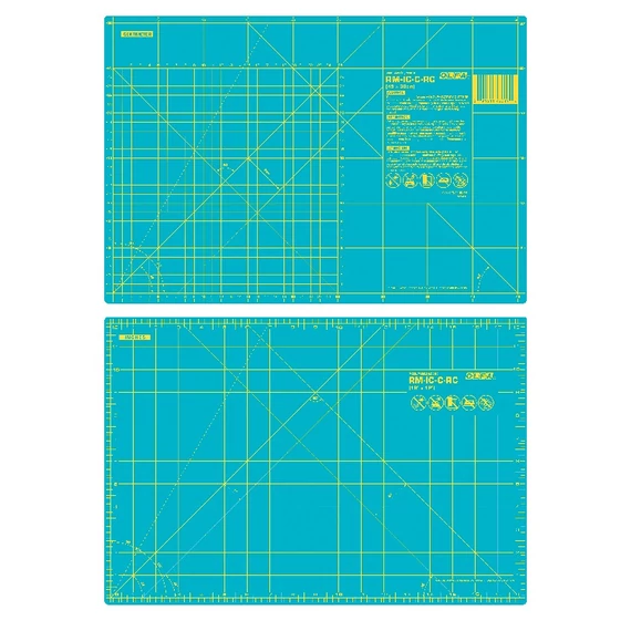 Olfa RM-IC-C-RC/Aqua vágóalátét, kétoldalas, kék, 45x30cm