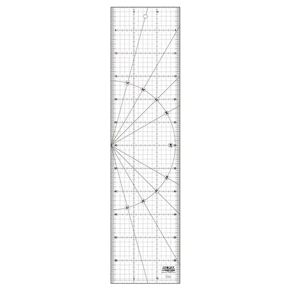 Olfa MQR-15x60 vonalzó varráshoz, 15x60cm