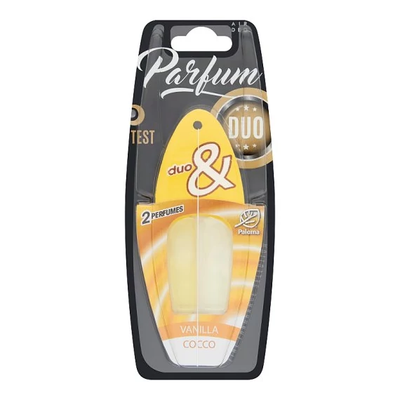 Paloma Duo autóillatosító parfüm, vanilia-cocoa