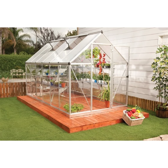 Palram Canopia hybrid 6x8 polikarbonát melegház, 6.85m2