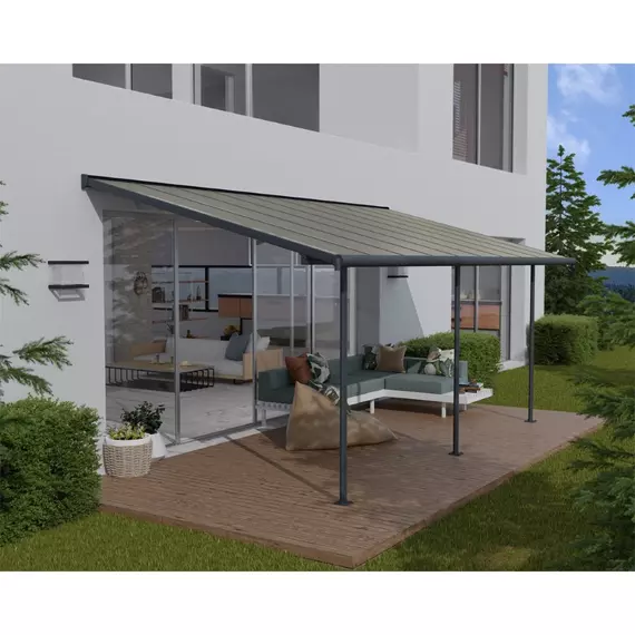 Palram Capri 3000 alumínium pergola, szürke, 3x3m