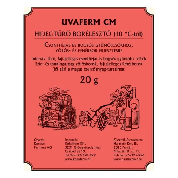 Hidegtűrő borélesztő 20 g 10 db / gyűjtő