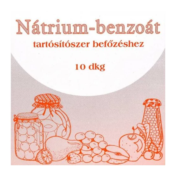 Nátrium-benzoát, tartósítószer befőzéshez, 10dkg