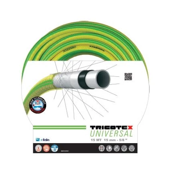 Tricotex 6 rétegű duplán szövött, csavarodásmentes tömlő 1&quot;x25m