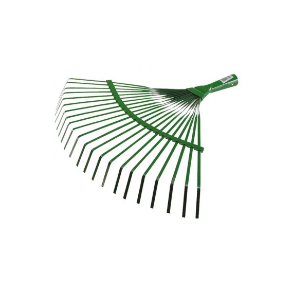 Szinterezett gömbölyű fogas lombseprű nyél nélkül 43cm
