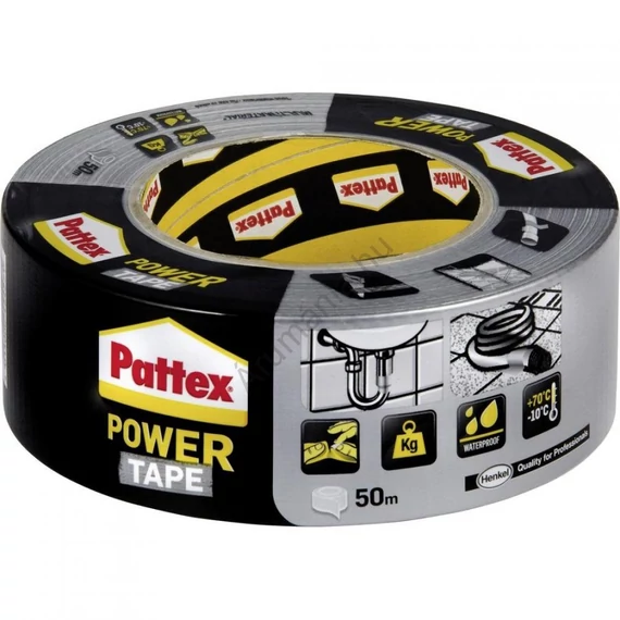 Pattex Power Tape ragasztószalag, ezüst, 50m