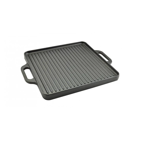 Perfect Home öntöttvas grill lap, 2 oldalas