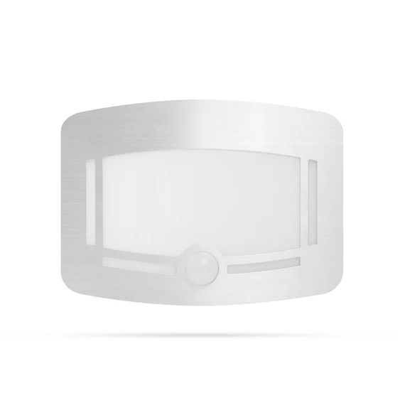 Phenom LED irányfény, fényszenzoros, 4xAA, szálcsiszolt ezüst