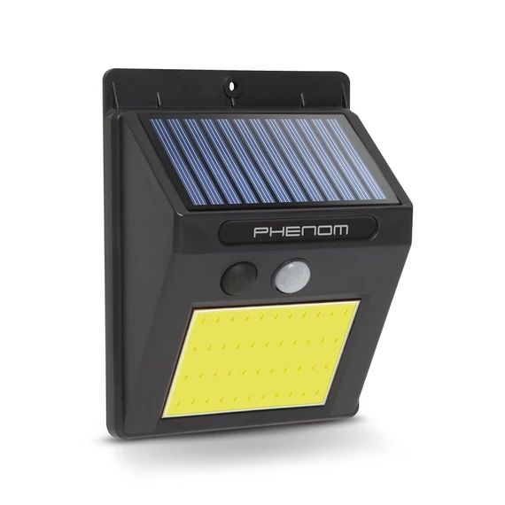 Phenom mozgásérzékelős szolár lámpa, fali, 1db COB LED
