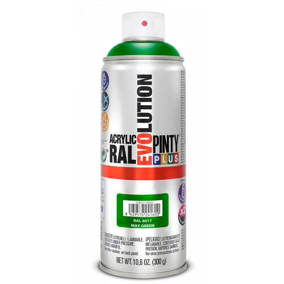 PintyPlus Evolution akril festékspray,  RAL 6017 - kukorica levél, 400ml