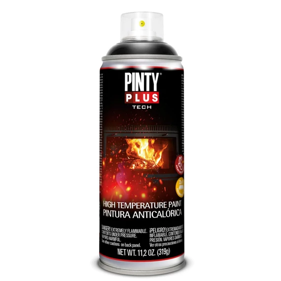 Pinty Plus Tech hőálló festék spray, fekete, 400ml