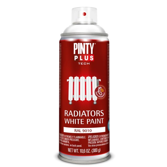 Pinty Plus Tech radiátor festék spray, fehér, 400ml