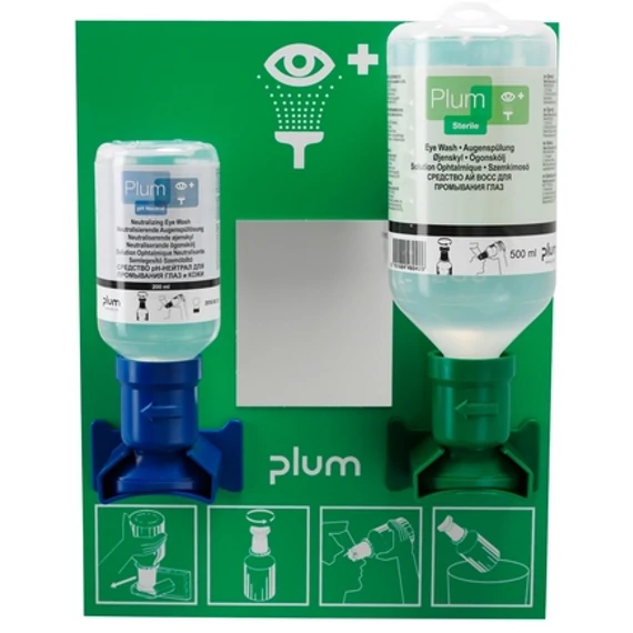Plum szemöblítő állomás 2 flakonnal, 200ml+500ml