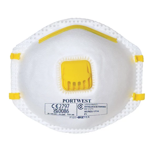 Portwest P101 FFP1 szelepes pormaszk, 10db