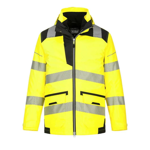Portwest PW367 Hi-Vis 5in1 láthatósági kabát, sárga, M