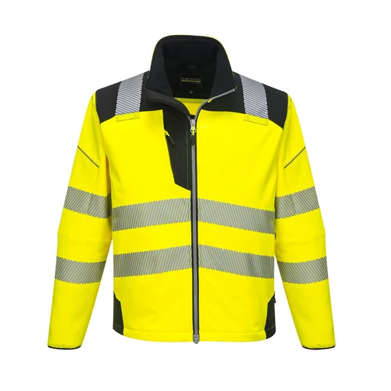 Portwest T402 Vision Hi-Vis softshell kabát, sárga-fekete, S