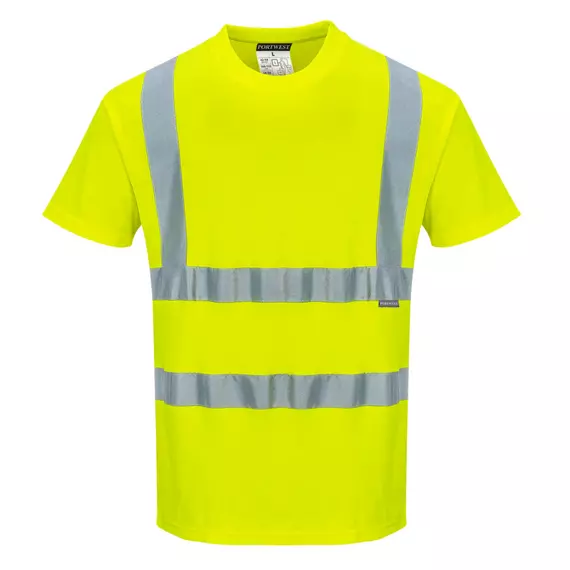 Portwest S170 Cotton Comfort láthatósági póló, sárga, 4XL