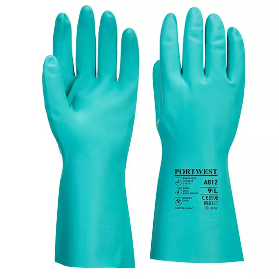 Portwest A812 Nitrosafe Plus vegyszerálló kesztyű, XS