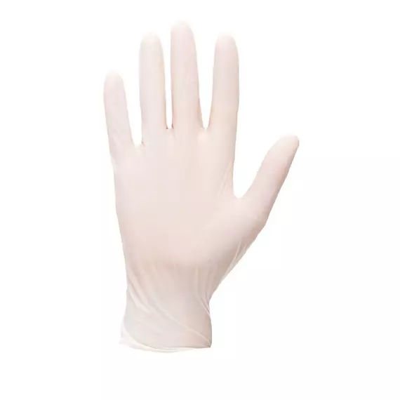 Portwest A915 púdermentes egyszerhasználatos latex kesztyű, M, 100db