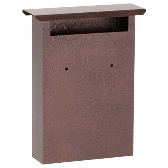 Nosztalgia postaláda, zár nélkül, 32x21x7cm, barna