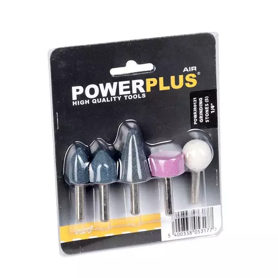 PowerPlus POWAIR0121 köszörűfej szett, 5db