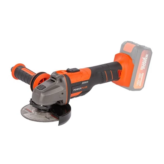 PowerPlus POWDP35170 Dual Power akkus sarokcsiszoló 40V, 125mm (töltő és akku nélkül)
