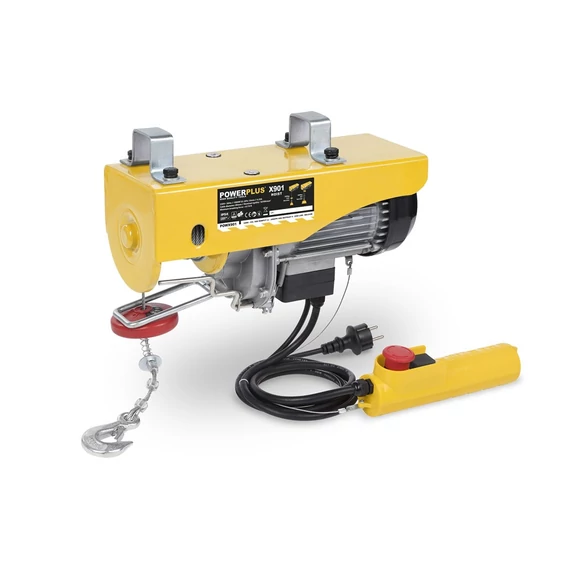 PowerPlus POWX901 sárga elektromos emelő 1000W 200/400kg