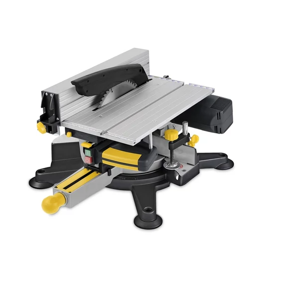 PowerPlus POWX07582 sárga elektromos asztali körfűrész 254mm 1800W